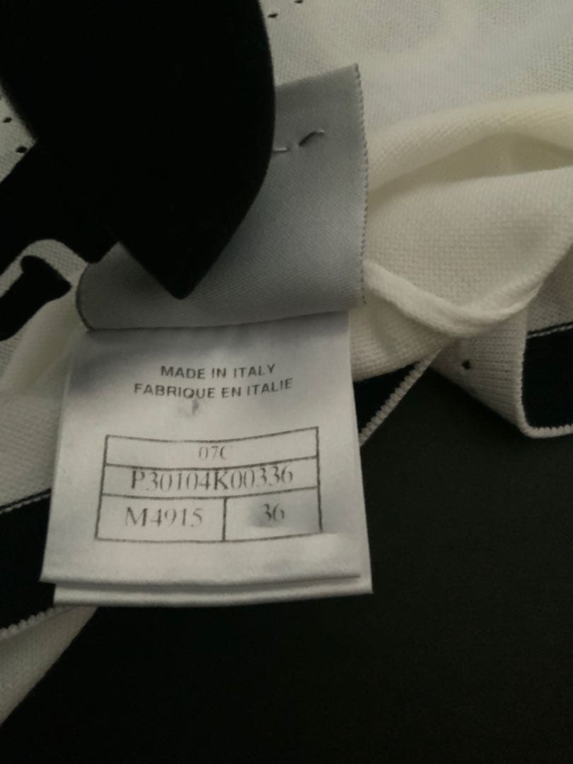 シャネルホワイトキャミソール ロゴ　36