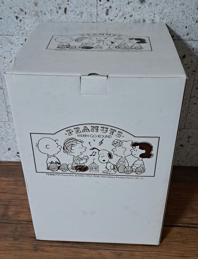 スヌーピー 陶器 吉徳 オルゴール カセット メリーゴーランド ブリキ