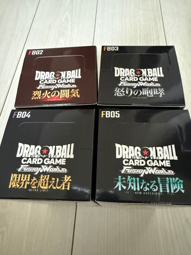 【テープ付き】ドラゴンボールカードゲーム フュージョンワールド 4BOXセット