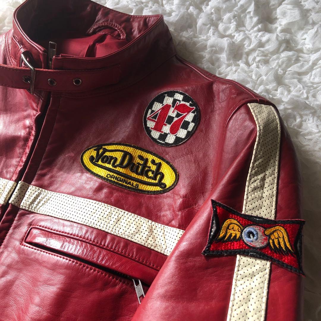 VonDntch motors 革ジャン（馬革）