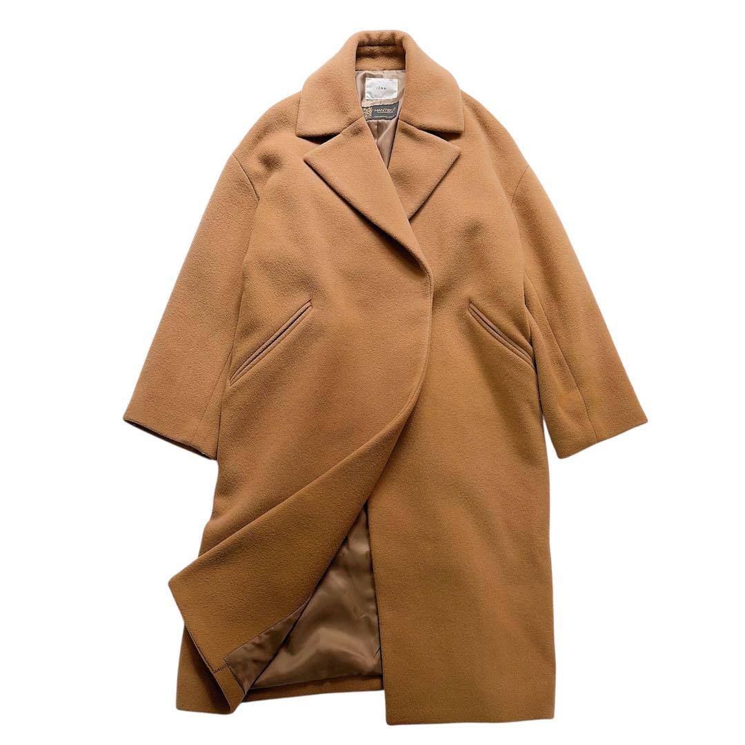 高級 イエナ MANTECO オーバーチェスターコート ロング ベージュ 36