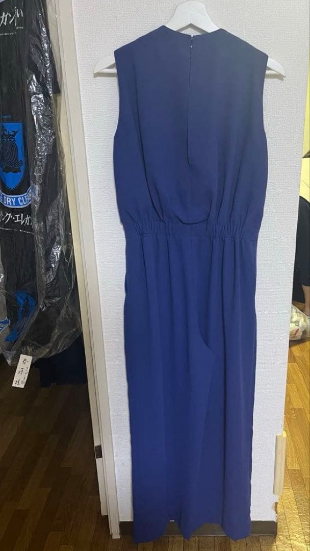パンツドレス ブルー