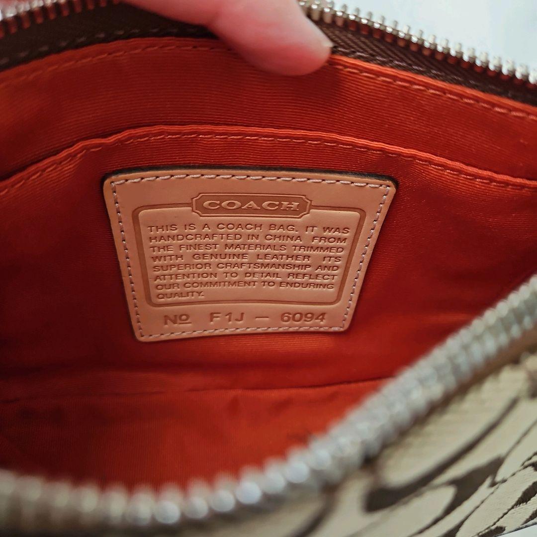 バッグ Coach 6094 Signature Accessory pouch y2k