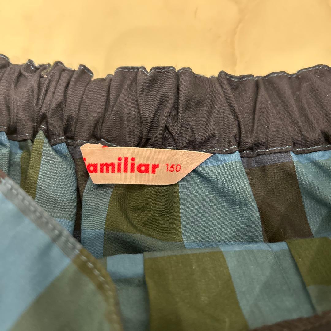 familiar 定番　チェック柄スカート 150 近年物
