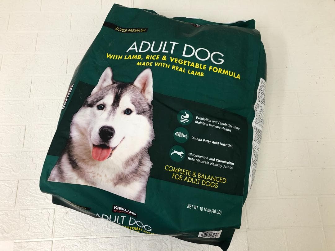 カークランドシグネチャー 成犬用 18kg ラム,ライス,ベジタブル カークランドシグネチャー 成犬用 18kg ラム,ライス,ベジタブル
