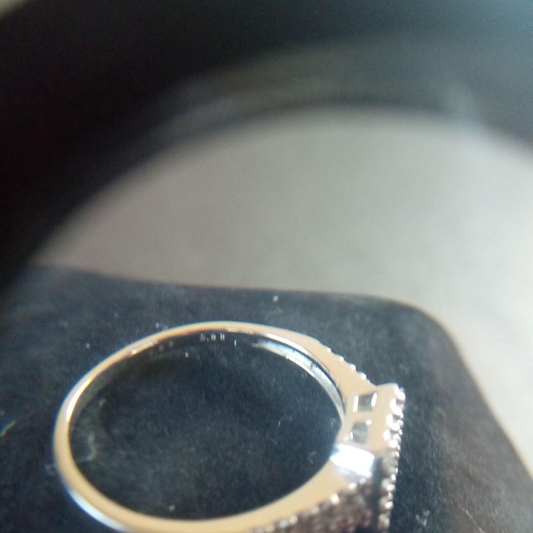 スクエア型ダイヤモンドPT900リング17号