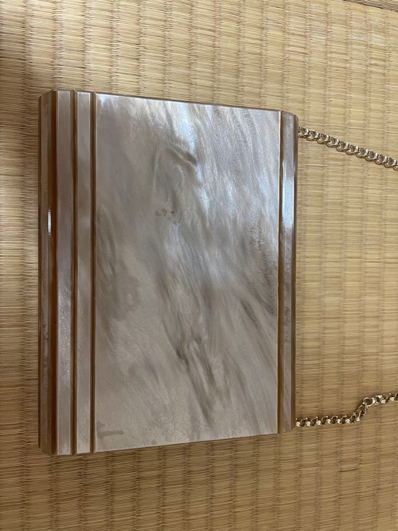 Jimmy Choo ストライプパーティーバッグ