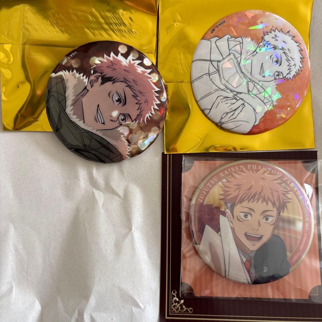 呪術廻戦 マルキューブ ファンパレ 缶バッジ 虎杖悠仁 - メルカリ