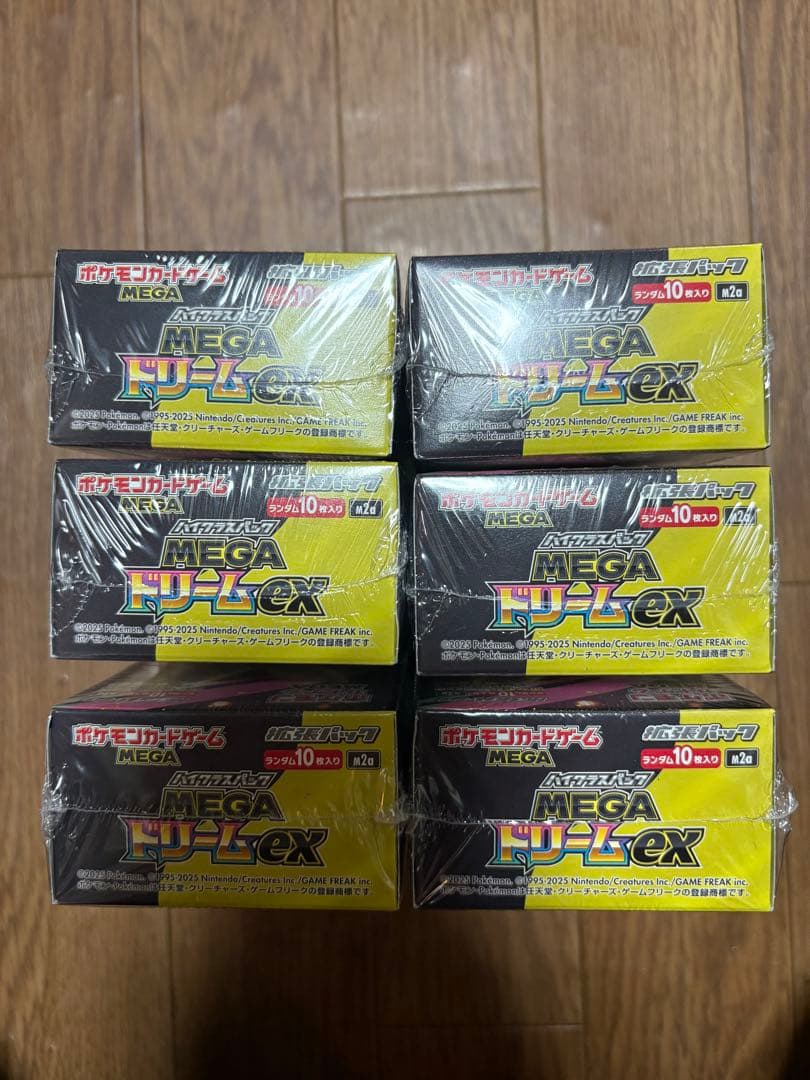 ポケモンカード　MEGAドリームex　6box　シュリンク付き