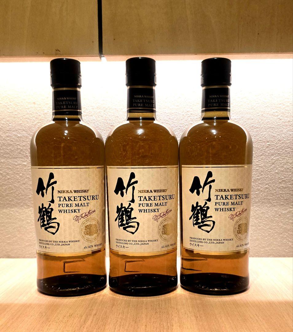 お値下げ竹鶴、白州、山崎ウイスキー3本セット新品未開封品