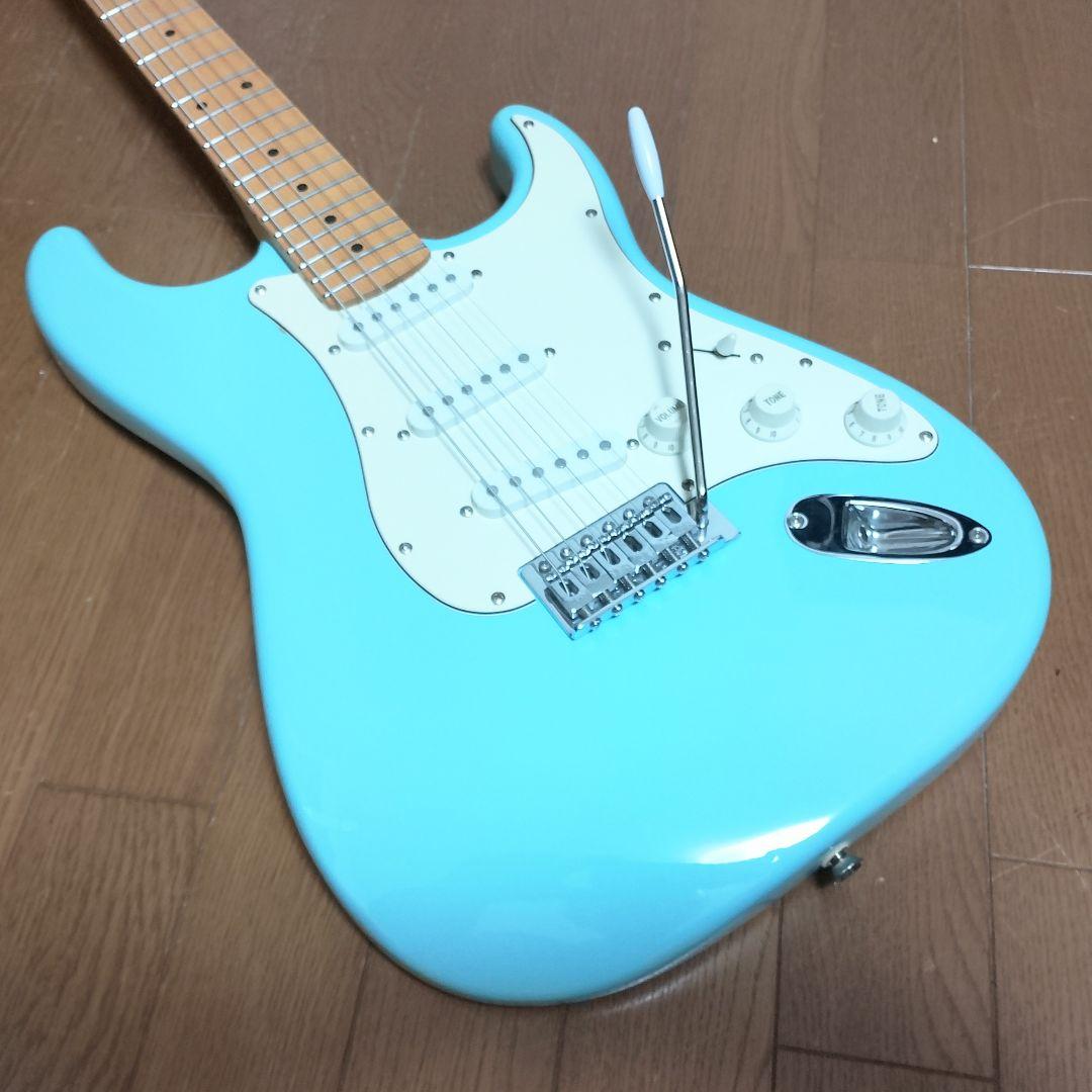 BUSKER'S ストラトキャスタータイプ エレキギター ソニックブルー