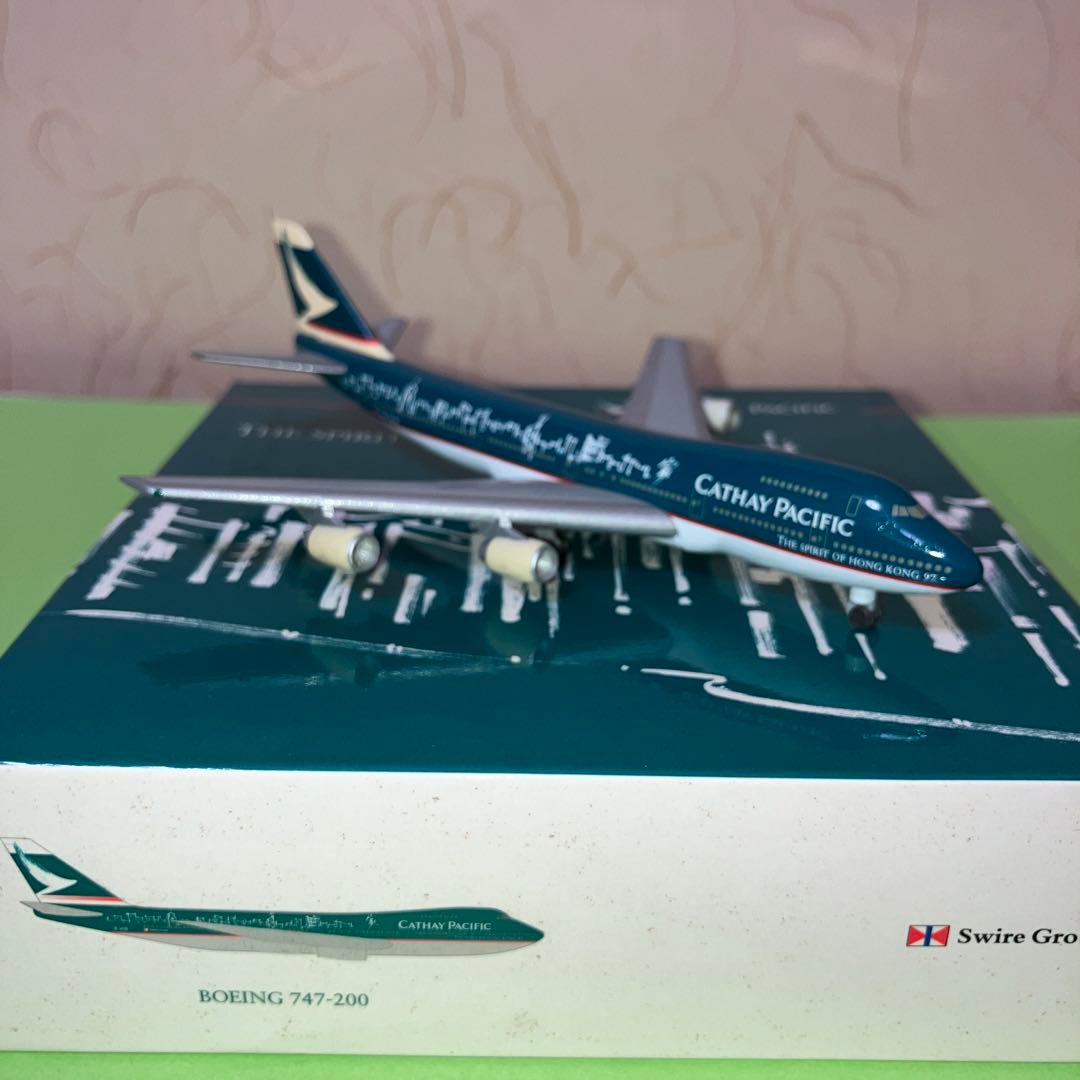 レア】キャセイパシフィック航空 B747-200特別塗装機 ヘルパ 1/500