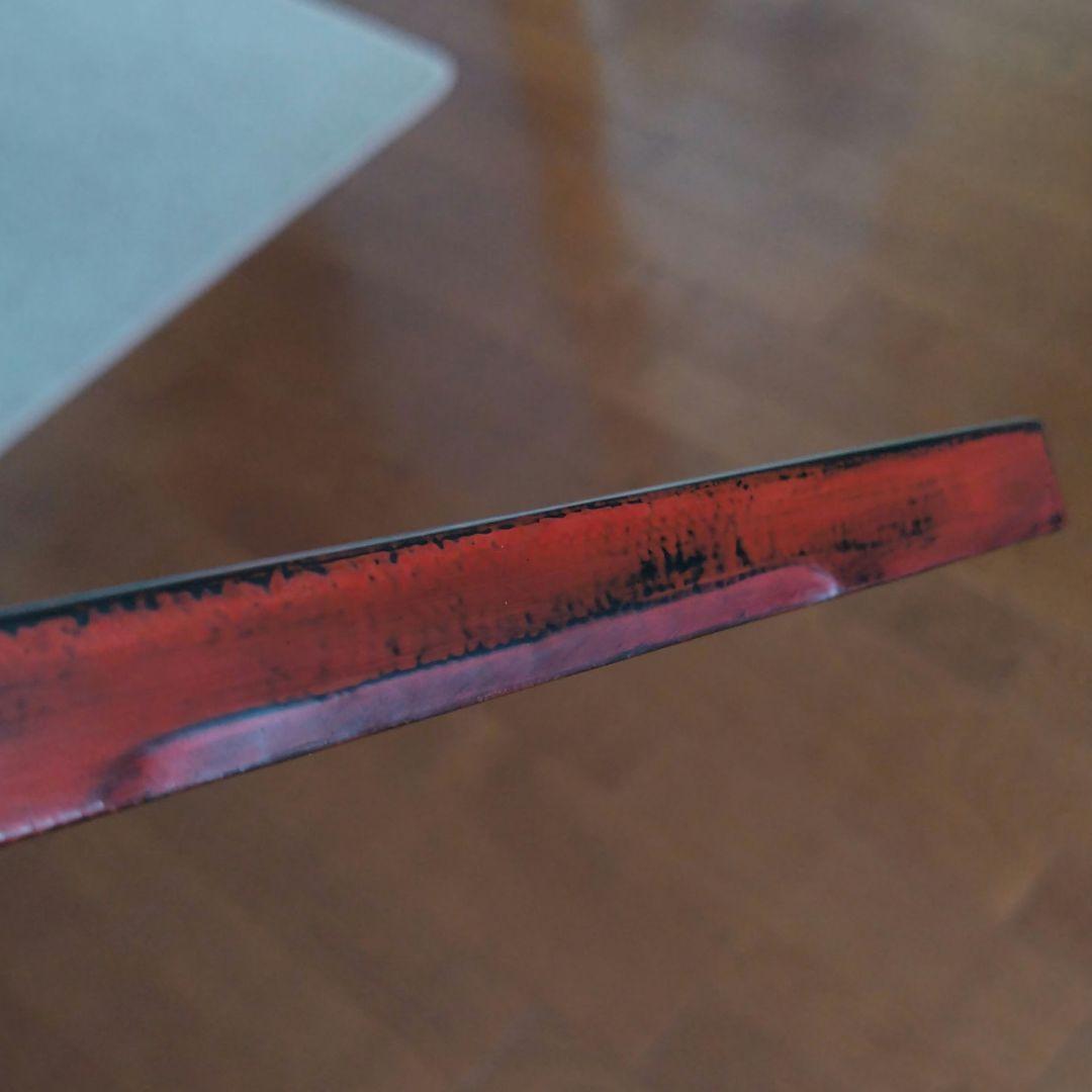 太田修嗣②洗朱根来角隅切盆