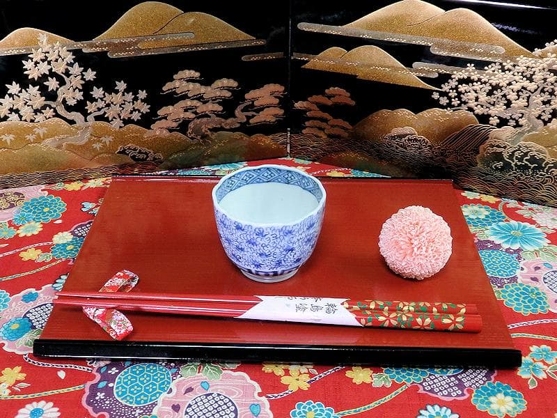 古伊万里　染付　微塵唐草　萩唐草の図　猪口　向付　５客　B015AS-CSj