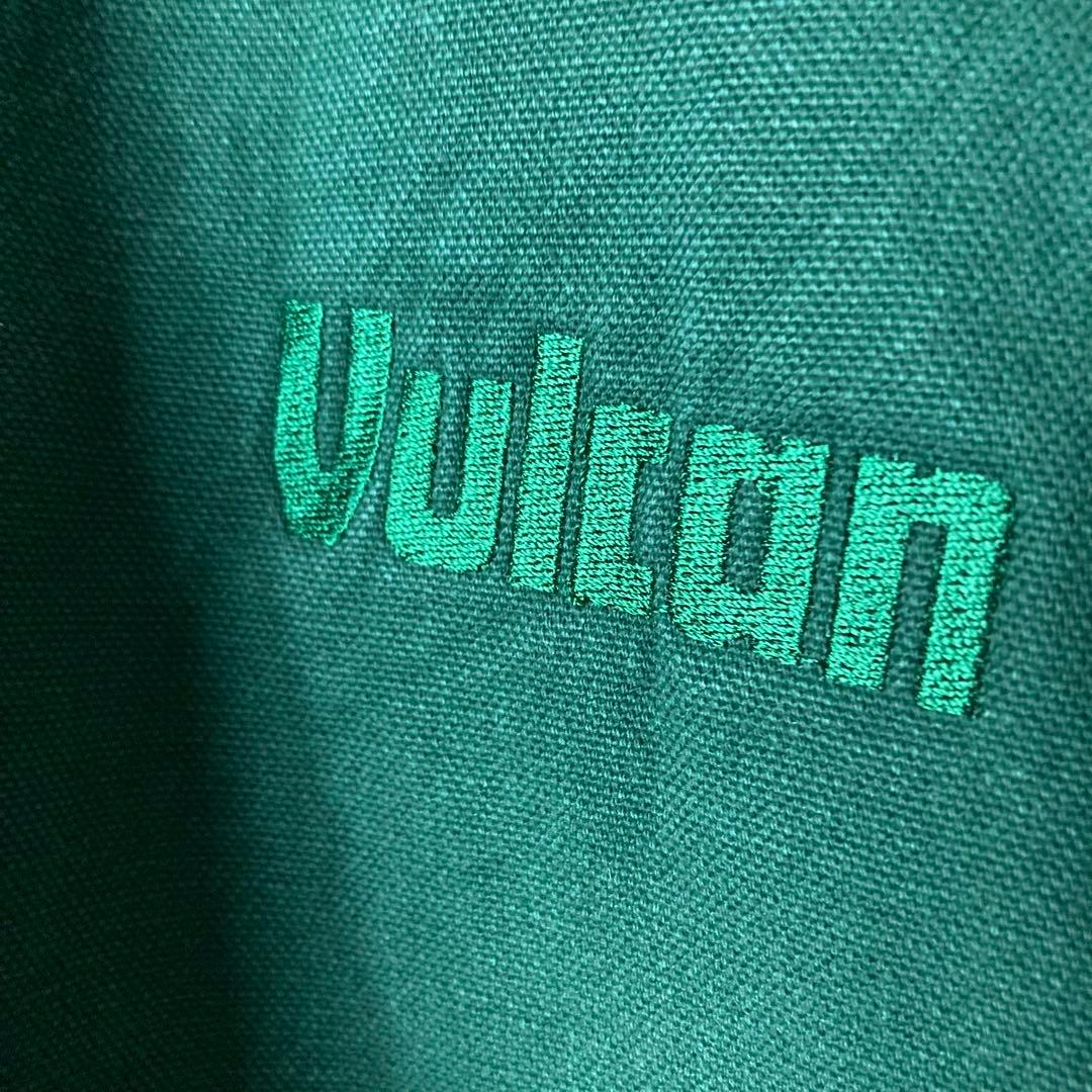 70s80s USA製アクティブ ダックジャケット 企業 グリーン アメリカ古着