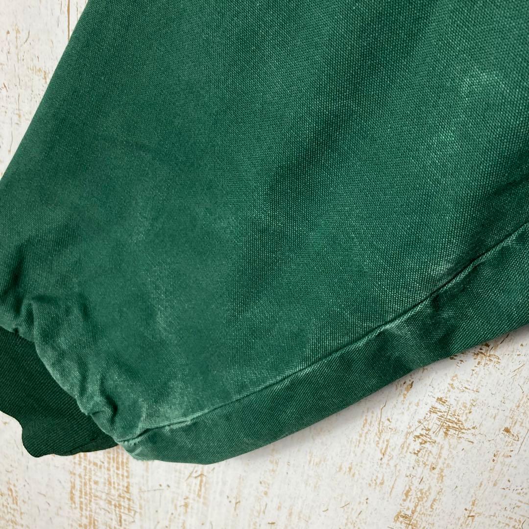 70s80s USA製アクティブ ダックジャケット 企業 グリーン アメリカ古着