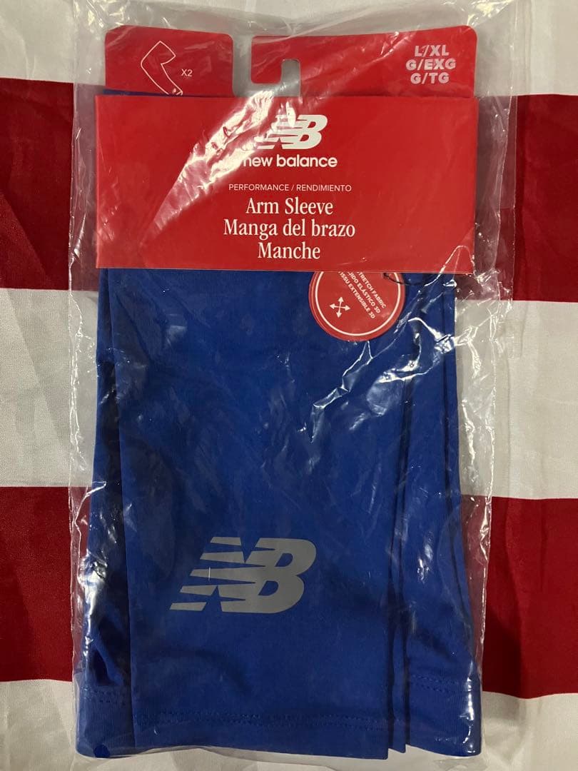 大谷翔平着用 New Balance アームスリーブ ブルー L/XLサイズ - メルカリ