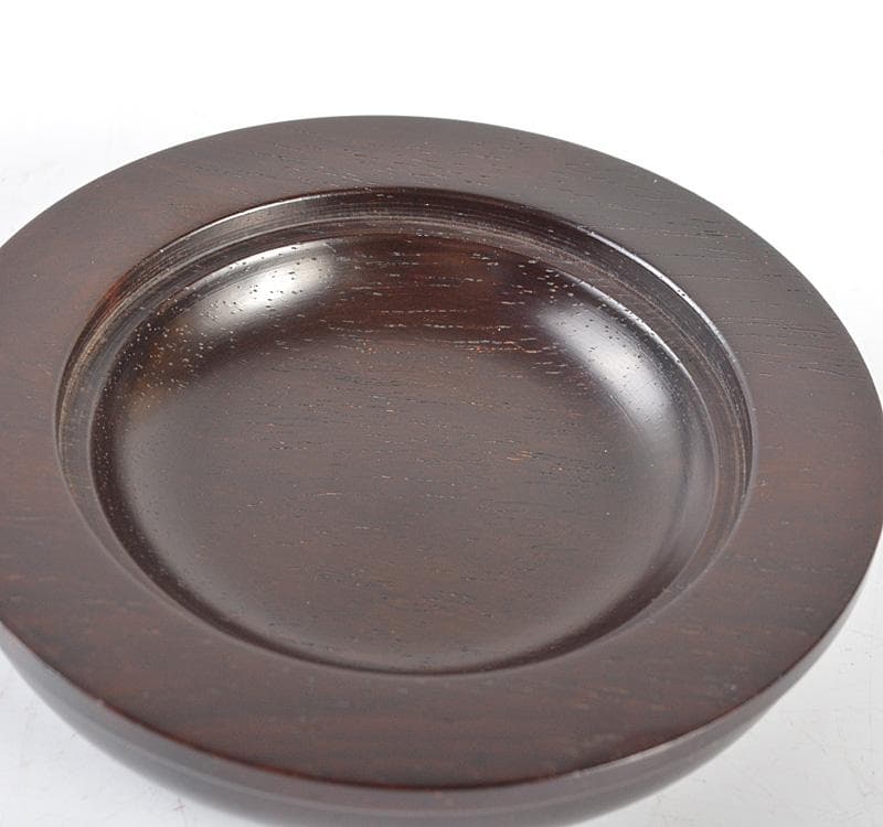 茶道具　荒木省山造　紫檀製　金蒔絵四君子文　香合　共箱　VR4771