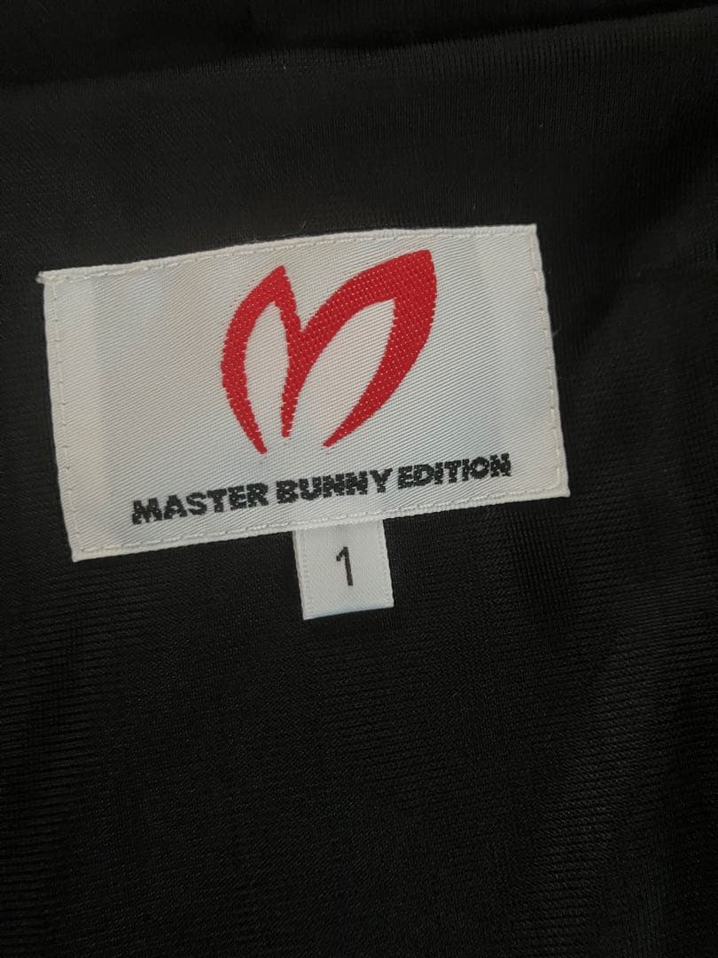 ⭐️超美品⭐️マスターバニー　ベロア　切り替えジップパーカー　ジャケット　蓄熱　黒