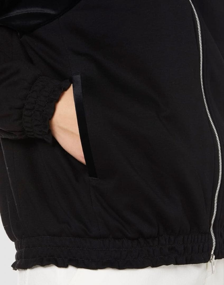 ⭐️超美品⭐️マスターバニー　ベロア　切り替えジップパーカー　ジャケット　蓄熱　黒