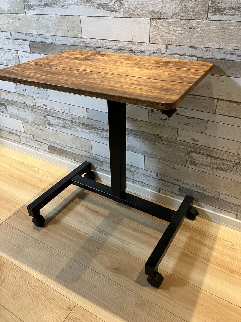 【送料込み】昇降デスク 幅70スタンディングデスク ヴィンテージカラー