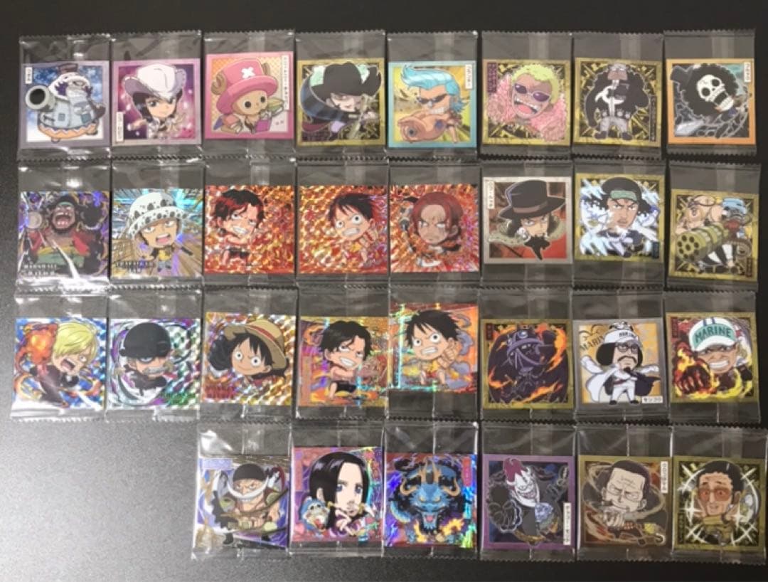 ワンピース　ウエハース　シール　大量　￼￼￼L￼og1〜7まで