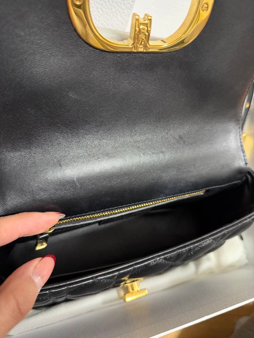 Dior caro ディオール カロ スモール ブラック ゴールド金具