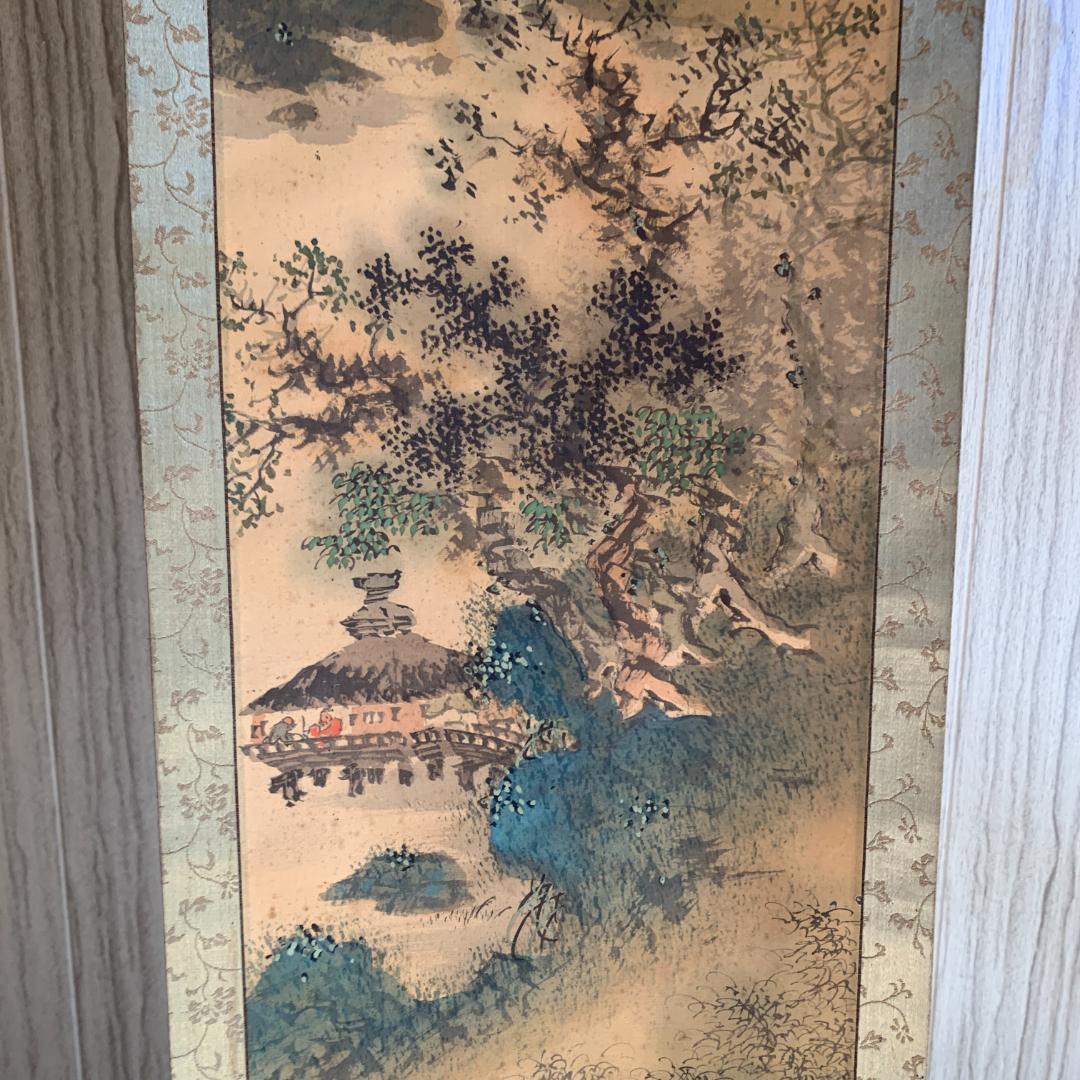 掛け軸 骨董 肉筆 暁作 3本セット 古物