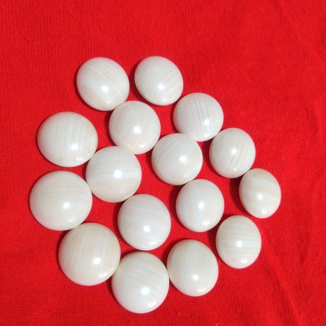 囲碁　本蛤碁石、那智黒碁石12.7〜13.3ミリ　碁笥