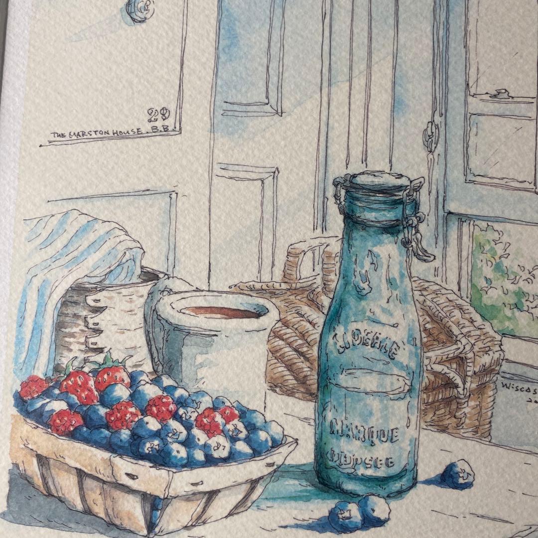 内田新哉☆水彩原画 直筆サイン入り♪