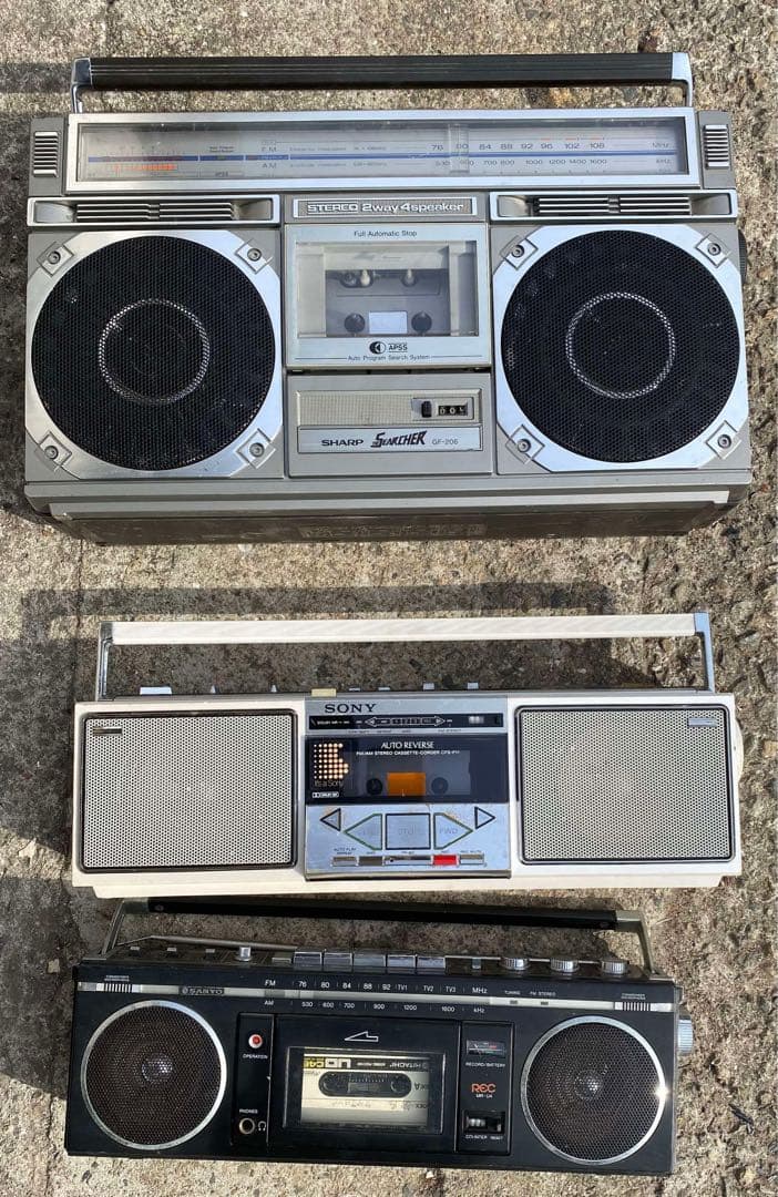 レトロ ラジオ・カセット 3台セットジャンク