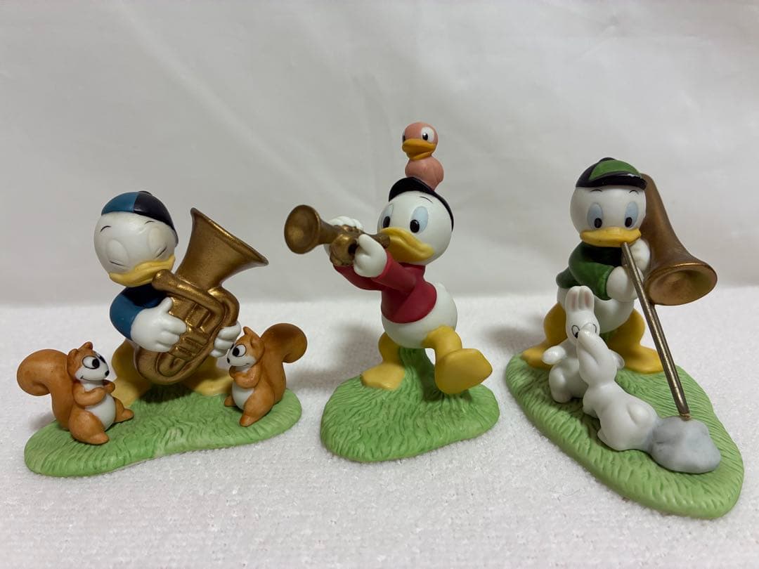 ディズニー　ミッキー　音楽隊　置物　陶器　三協商事