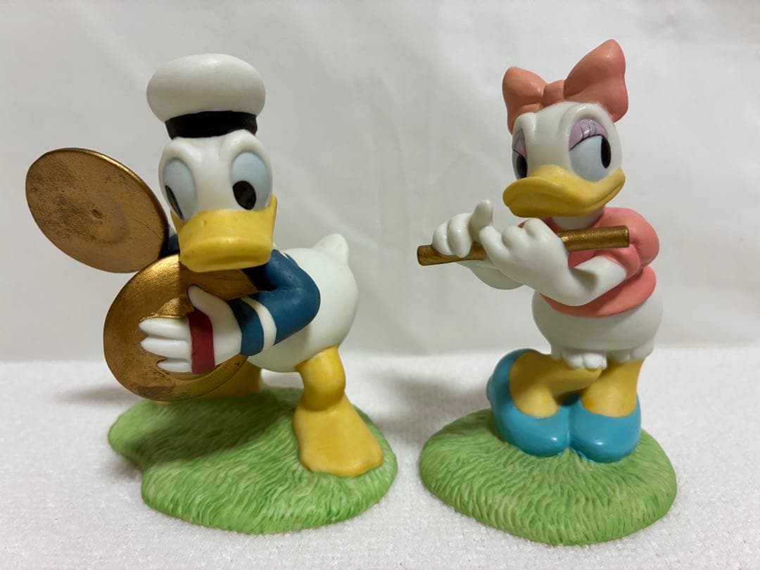 ディズニー　ミッキー　音楽隊　置物　陶器　三協商事