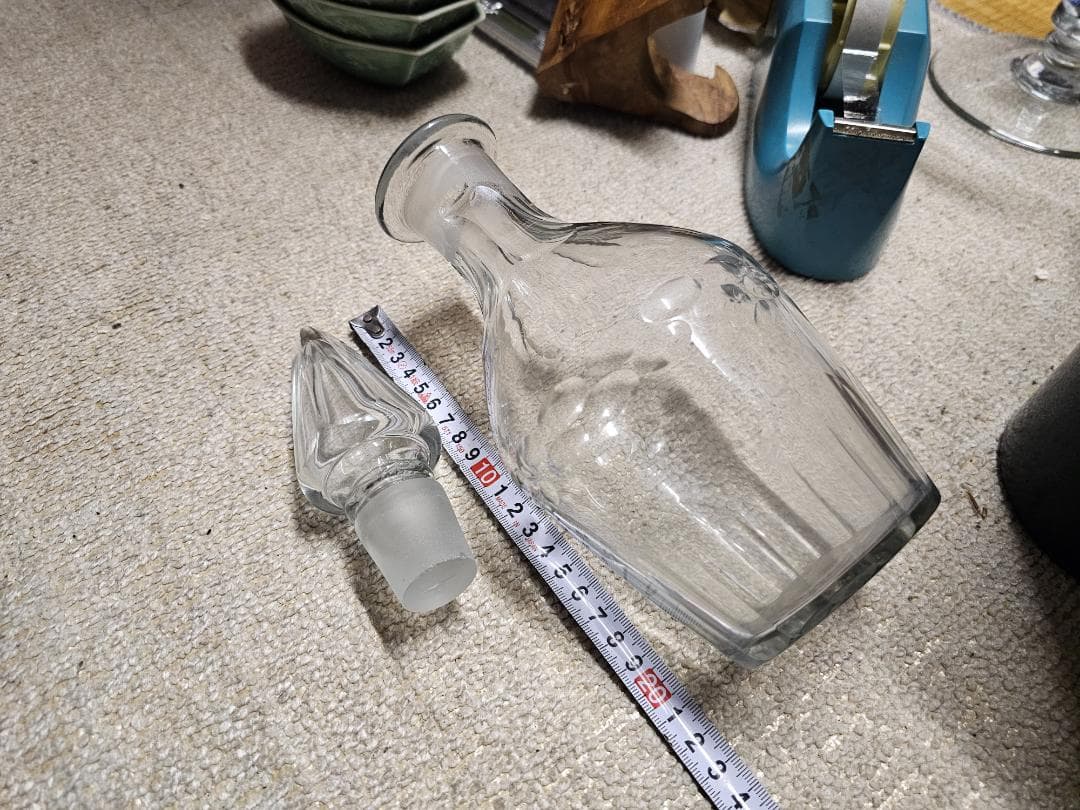 大正から戦前 ウランガラス デキャンタ カットガラス - メルカリ