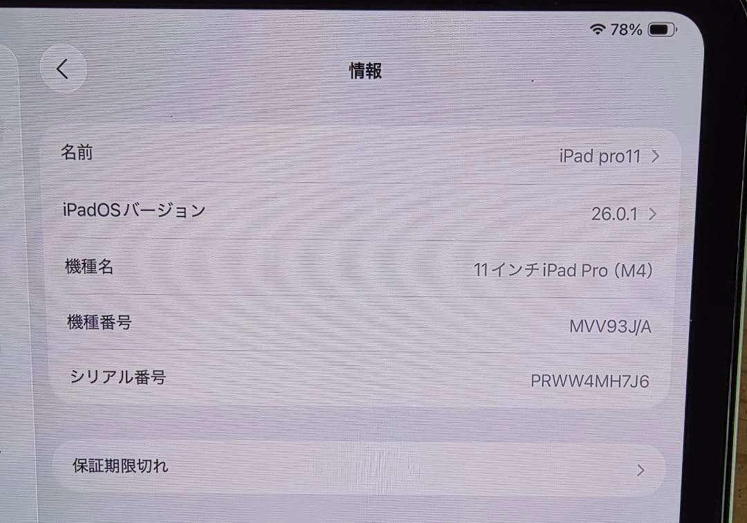 もとき ともきさん専用 Apple iPad Pro 11インチ m4 シルバー