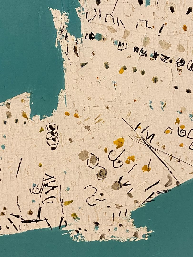 「真作」斎田武夫「青い鳥」油彩画　額装　サイン有り　F8号