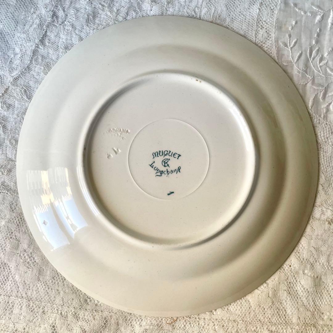 ロンシャンすずらんプレートB平皿Muguet フランスアンティークスズラン鈴蘭