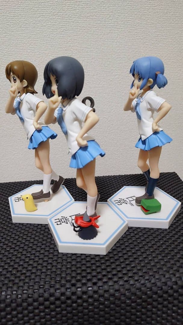「日常」3人のキャラクターフィギュアセット