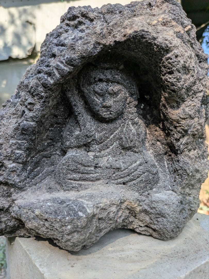 石仏、不動明王、日本制作、倉田辰彦作