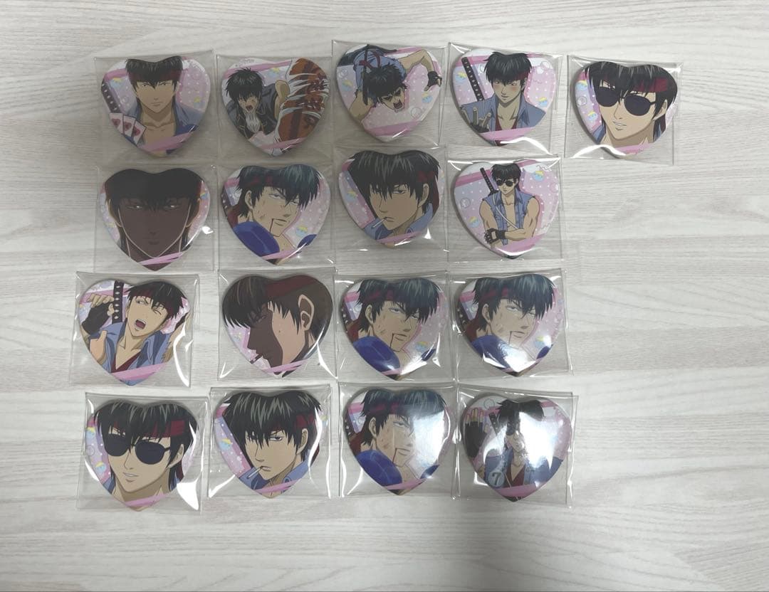 銀魂オンシアター2D 土方十四郎 ハート缶バッジ コンプリートセット+α 銀魂オンシアター2D 土方十四郎 ハート缶バッジ コンプリートセット+α