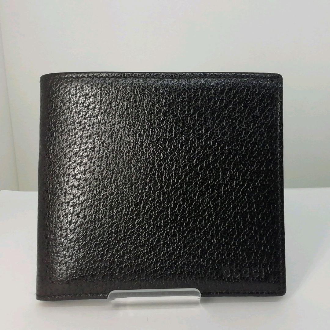 GUCCI グッチブラックレザーコンパクト折り畳みタイプ保存袋・付属品