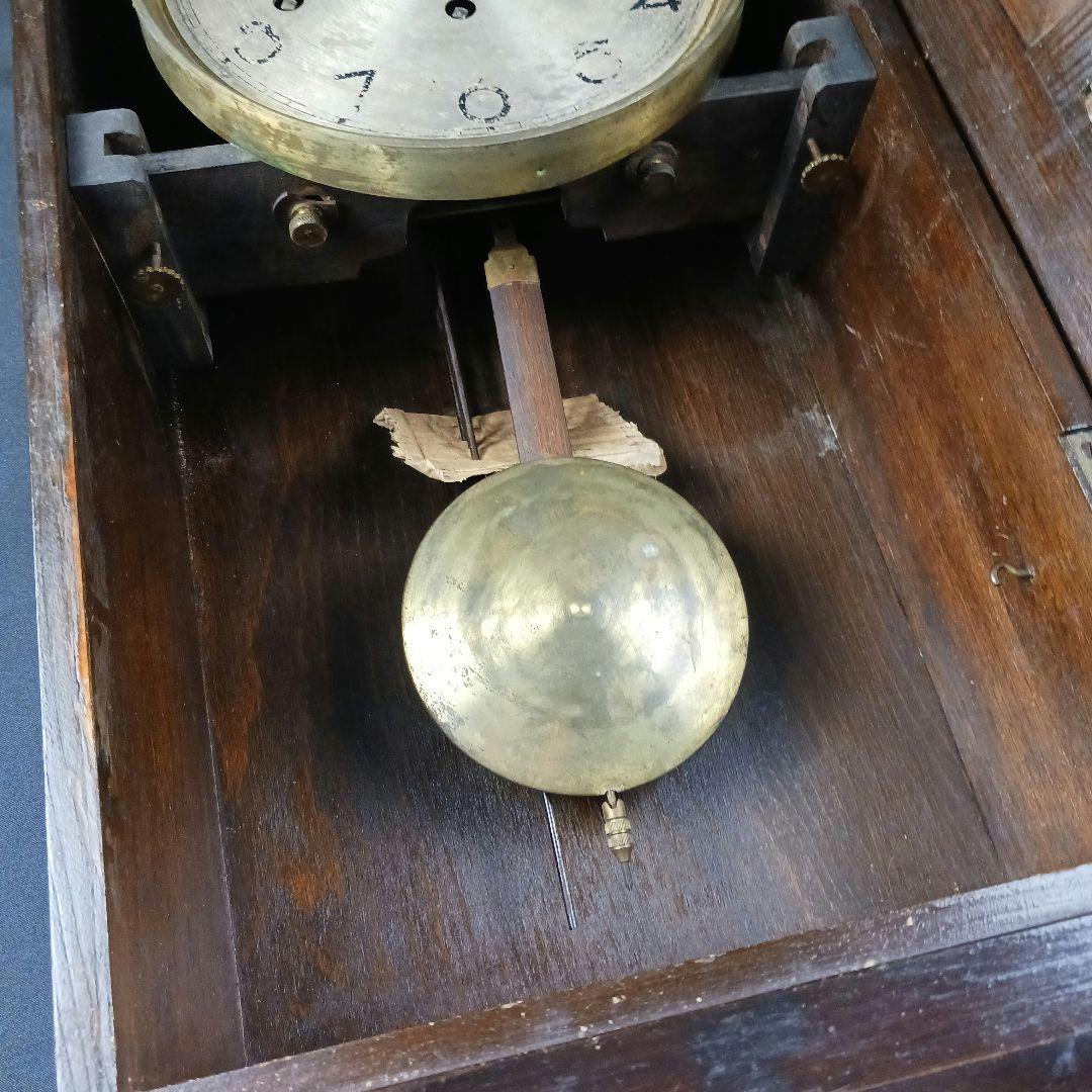 アンティーク 柱時計 壁掛け時計 振り子 ゼンマイ式