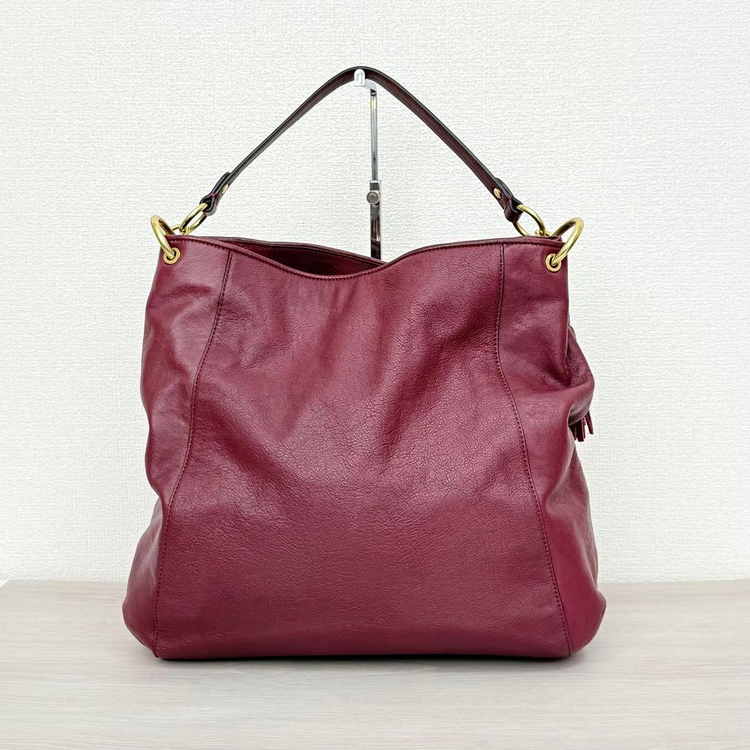 COACH ホーボー ワンショルダーバッグ ハラコ レオパード ターンロック