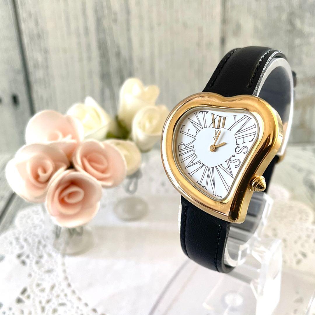 希少】Yves Saint Laurent サンローラン 腕時計 ハートベゼル