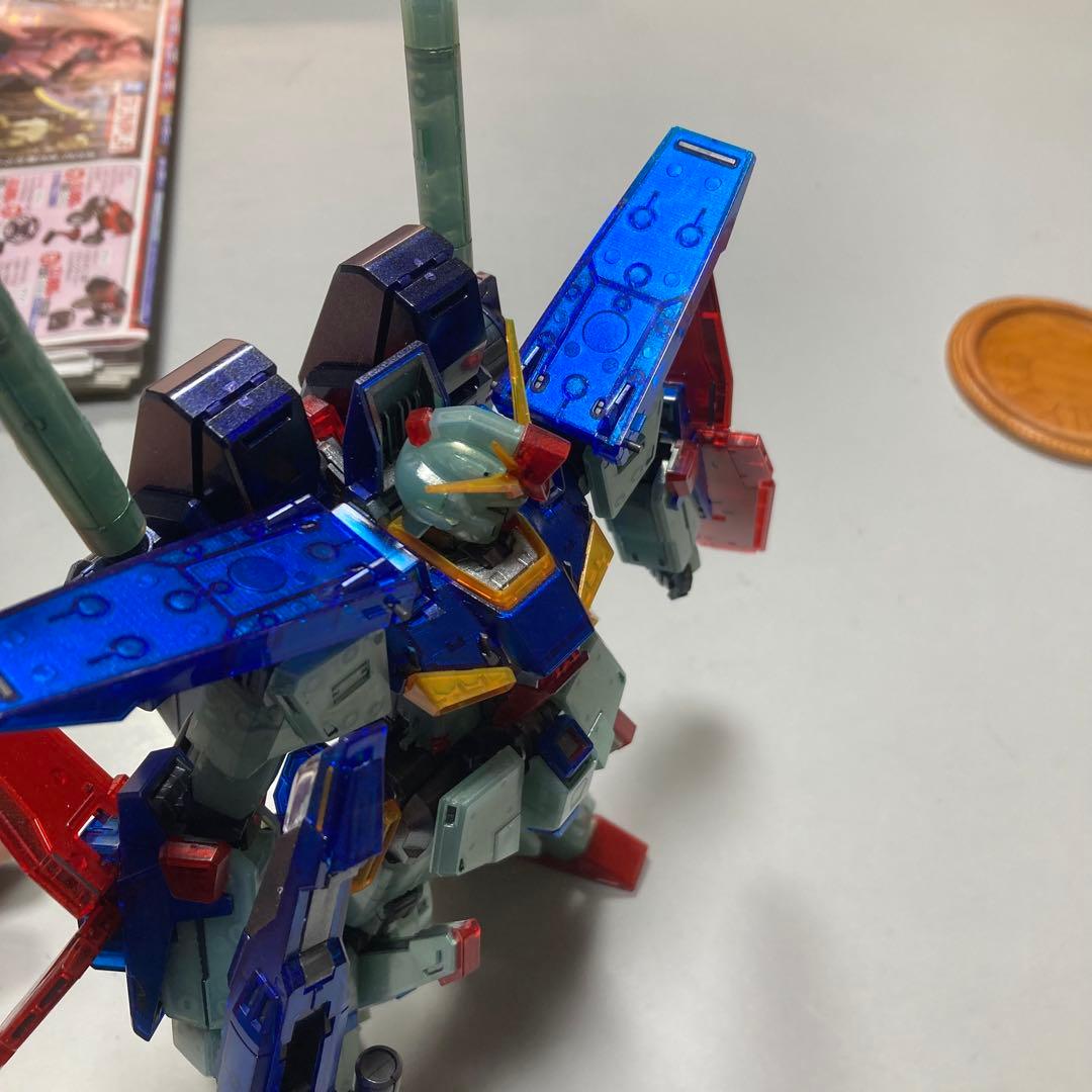 MGZZ GUNDAM \"Ver.Ka\" 限定版クリアメカニカルコアメッキ風塗装