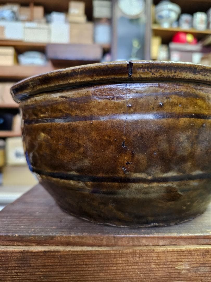 叩き黒唐津 水差し 貝伏目跡 お茶道具 古唐津 - メルカリ