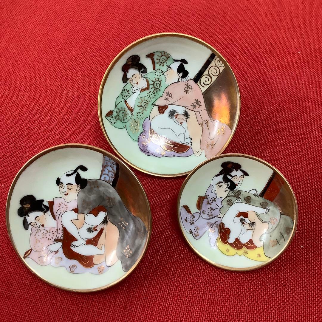 T448 茶碗 『空中寒月写』『押小路窯 庄左ェ門 造』 共箱 抹茶碗