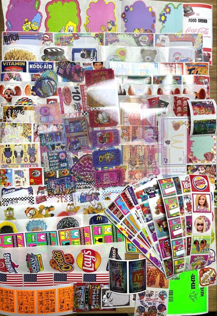 ロールシール 200枚 セット アメキャラ D系 フード 95 - メルカリ