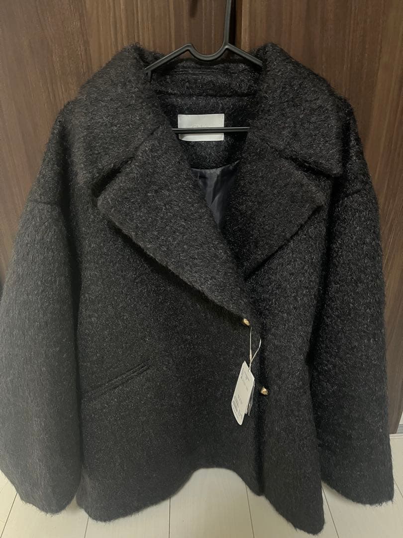 Chico 金釦シャギールーズコート グレー 金釦シャギールーズコート※WEB