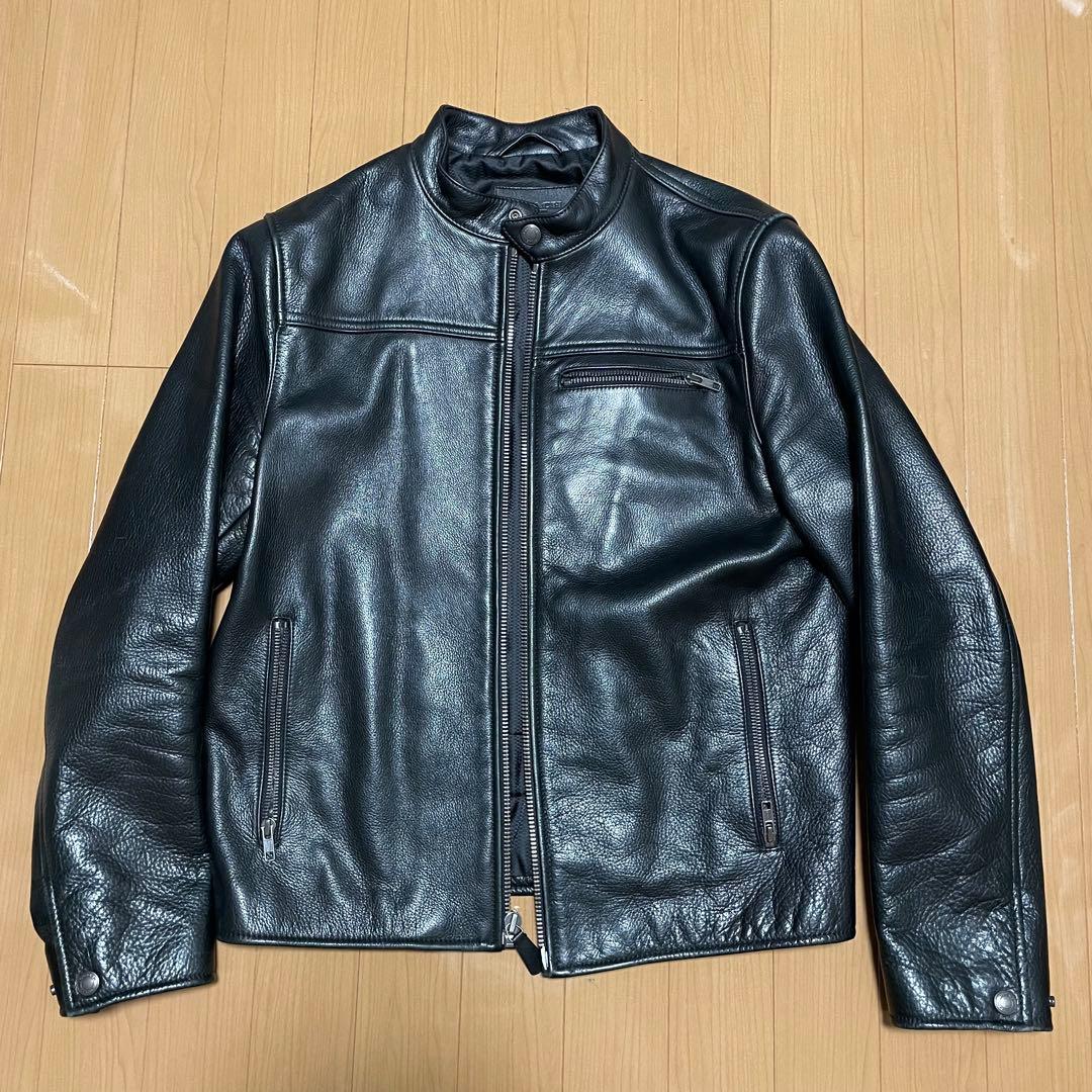 Coach レザージャケット XS 黒